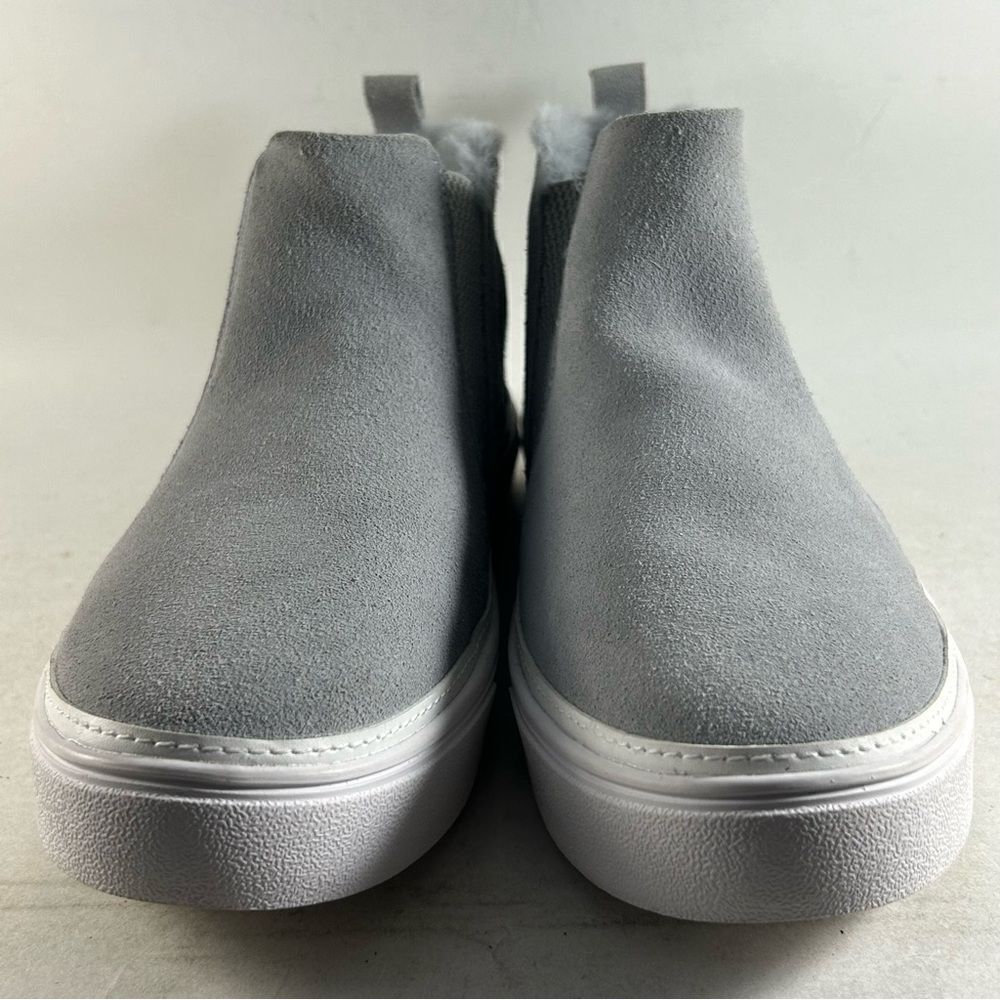 Toms Bryce Women’s High Top Shoes Faux Fur Lined Suede Sneakers Gray Size 10 - Picture 2 of 10